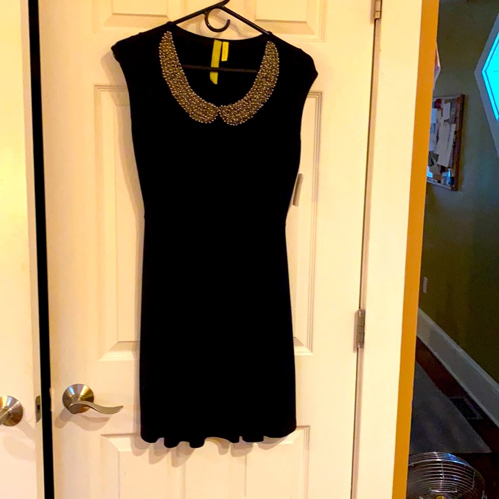 LBD with gold beading. Size small- still has tags!